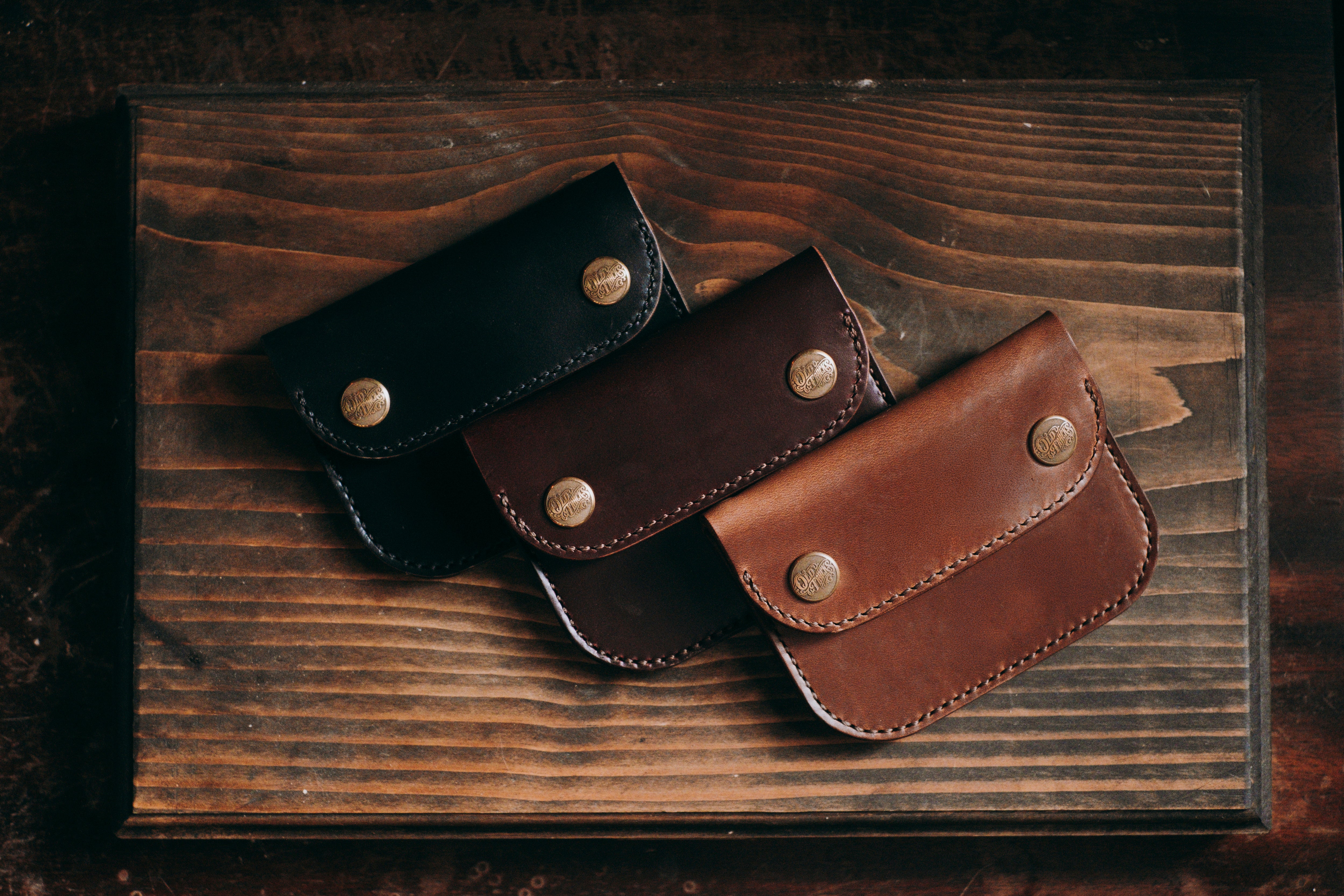 VINTAGE TRACKER WALLET TYPE3 - CXLBK – OLD TRACKS LEATHER COMPANY